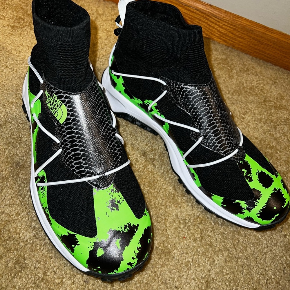 North face green camo shoes